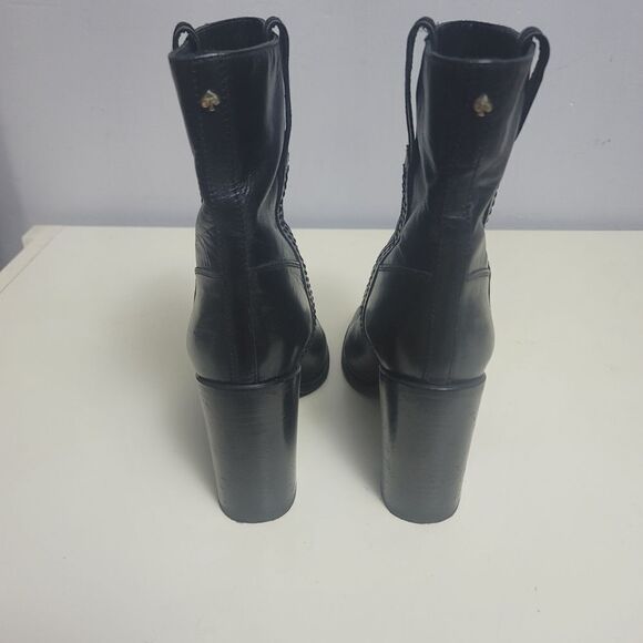 Kate Spade baise pull on black leather boots,  9 - Picture 5 of 13